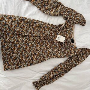 Nordstrom Bardot Floral Long Sleeve Dress